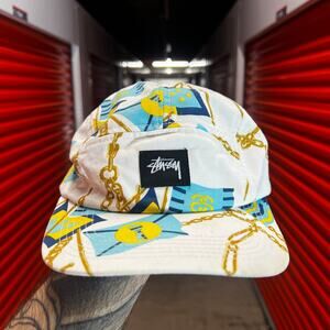 Stüssy All-Over Chain Print Camp Hat